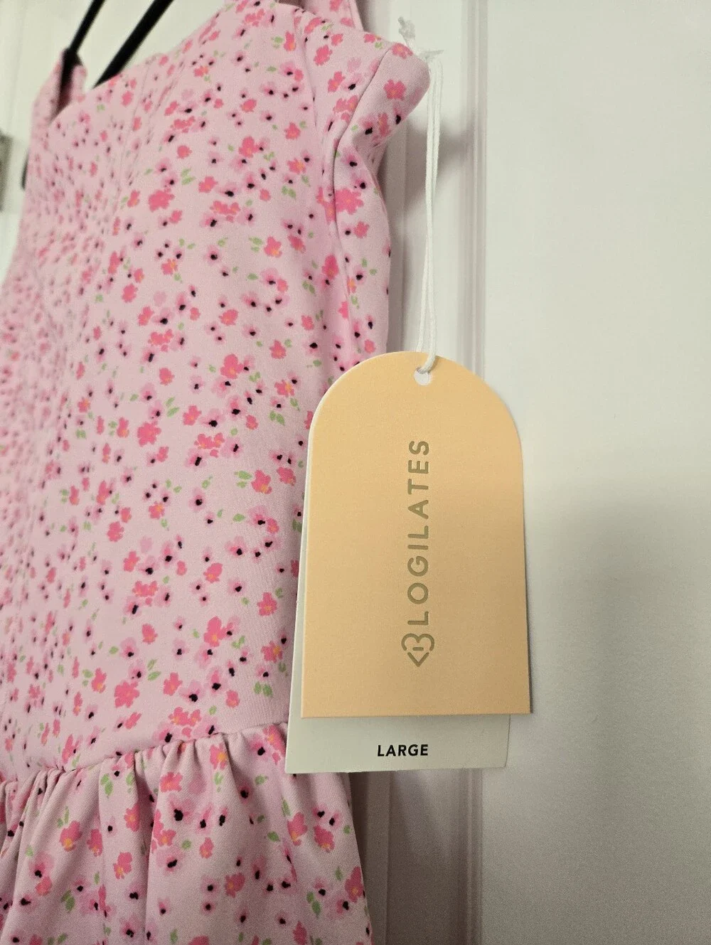 NWT Blogilates Women's Mommy & Me Princess Bow Back Dress, Pink Floral Print - Picture 12 of 14